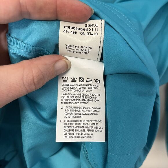 Puma Golf Wind Cell Performance 1/2 Zip Windbreaker UPF 40+ Bluebird Men’s 2XL - Picture 8 of 8